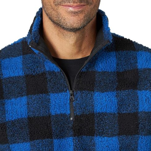 Wrangler Men's 1/4 Zip Sherpa Pullover in Saudi Arabia