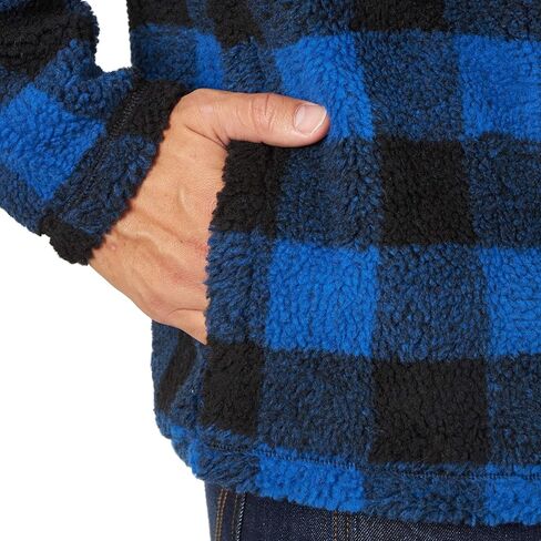 Wrangler Men's 1/4 Zip Sherpa Pullover in Saudi Arabia