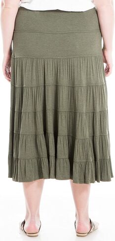 Max Studio Women's Plus Size Tier Maxi Skirt in Saudi Arabia