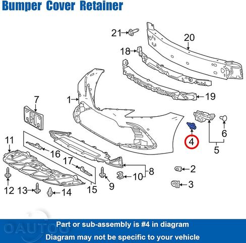 OAUTOO 25 قطعة غطاء ممتص للصدمات مشبك قولبة للباب متوافق مع Toyota 90467-05170 Avalon C-HR Camry Corolla Highlander Prius Rav4 Sienna Tundra Venza Lexus is LS NX RC RX UX 2014-On in Saudi Arabia