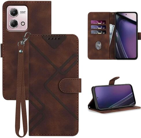 for Moto G Stylus 5G Phone Case 2023 Wallet,Card Holder Protector Leather Kick-Stand,Wrist Strap,Magnetic Closure,Shockproof Protective Flip Cases Cover for Moto G Stylus 5G 2023 (Black) in Saudi Arabia