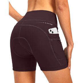 Women's 4D Padded Bike Shorts Riding Underwear Cycling Bicycle Road Biking Cycle Shorts for Women Zipper Pockets
