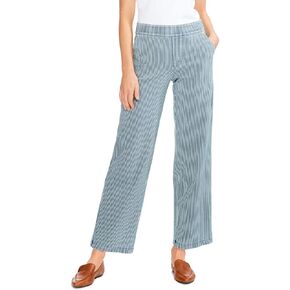 NIC+ZOE Women's Railroad Stripe Wide-Leg Pant