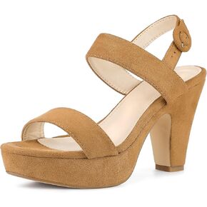 Perphy Platform Slingback Block Heeled Sandals for Women