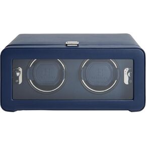 ملفاف ساعة مزدوج من WOLF Windsor مع غطاء زجاجي - ملاءمة آمنة مع سوار ديناميكي حاصل على براءة اختراع - جلد نباتي - يتضمن محول عالمي in Kuwait