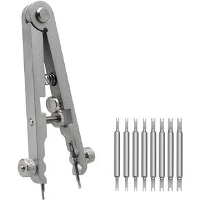 MFBJXC Watch Spring Bar Plier Tool Set Watchband Pliers with 10 Pins,Watch Wrist Ban Repair Remove Tool,Spring Plier Tweezer,Removal Tool for Watch Pin Strap Band Watch Link-Balck