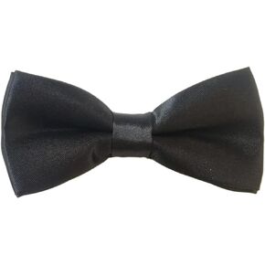 Classic Bow Tie Adjustable Neck Bow Tie Solid Color Satin Bow Tie for Boy Wedding Party Dress up