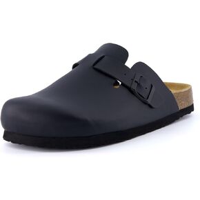 CUSHIONAIRE Men's Haze Cork Footbed Clog with +Comfort