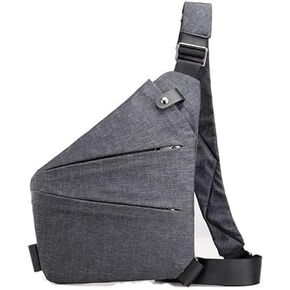 Wander Plus Anti Theft Bag, Anti Theft Travel Bag for Women Men, Travel Purses Anti Theft Crossbody Bags, Wander Travel Bag with Adjustable Strap for Casual (Grey, Right Shoulder)