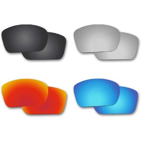 Anti-Saltwater Lenses Replacement for Oakley Big Taco Sunglasses 4 Pairs Pack