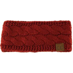 Winter CC Confetti Warm Fuzzy Fleece Lined Thick Knit Headband Headwrap Hat Cap