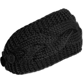 KMystic Plain Adjustable Winter Cable Knit Headband
