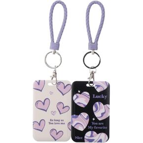 2 Pcs ID Card Sets Access Control Chest Tag Bracelet Keychain Bus Card Set