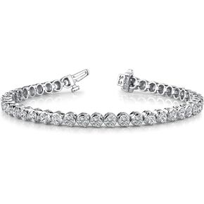 5 to 20 Carat LAB GROWN Classic Diamond Tennis Bracelet 3 Prong Ultra Premium Collection (E-F Color, VS2-SI1 Clarity)
