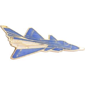 Knighthood Fighter Jet Aircraft Lapel Pin Badge Coat Suit Jacket Wedding Gift Party Shirt Collar Accessories Brooch