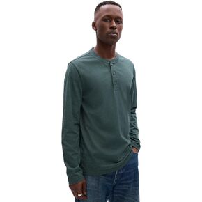 GAP Men's Long Sleeve Everyday Soft Henley