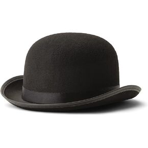 Dress Up America Derby Hats - Derby Bowler Hat for Kids and Adults - Black Velvet Bowler Hat Costume