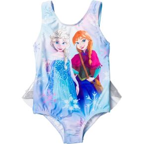 Disney Frozen Girls Elsa Anna One Piece Bathing Suit Toddler to Big Kid