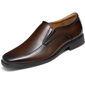 GIFENNSE Mens Loafers Leather Slip-on Dress Shoes