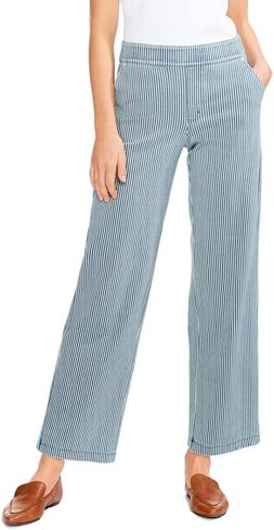 NIC+ZOE Women's Railroad Stripe Wide-Leg Pant in Saudi Arabia