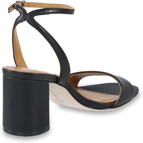 Women's Stylish Leather Chunky heeled sandals with leather outsolefor dressy summer in Saudi Arabia