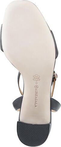 Women's Stylish Leather Chunky heeled sandals with leather outsolefor dressy summer in Saudi Arabia