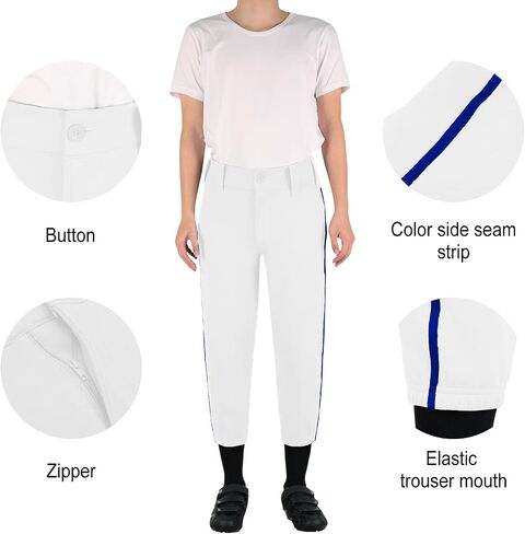 Turnhier Boys' Baseball Pants Youth Baseball Practice Pant with Side in Saudi Arabia