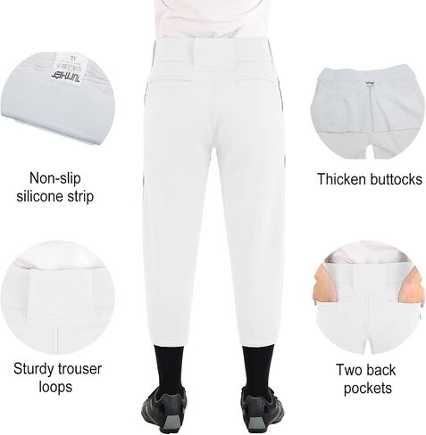 Turnhier Boys' Baseball Pants Youth Baseball Practice Pant with Side in Saudi Arabia