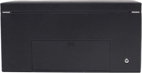 ملفاف ساعة WOLF Roadster مع مساحة تخزين، أسود - ملاءمة آمنة مع أساور ديناميكية حاصلة على براءة اختراع - جميع أحجام المعصم - غطاء من الجلد النباتي والزجاج - يتضمن محول عالمي in Kuwait