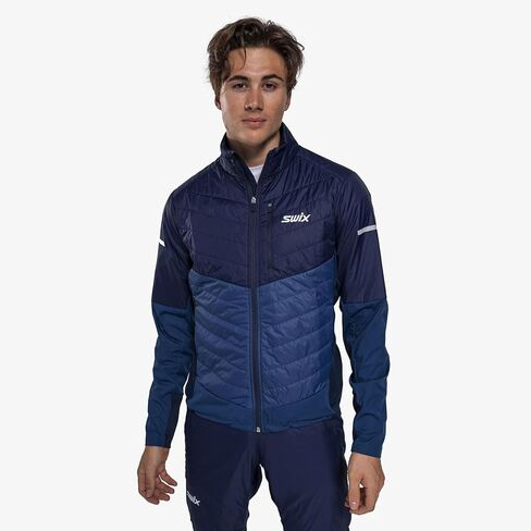 Swix Men's Dynamic Hybrid Breathable Windproof Active Outdoor Cross Country Skiing Winter Sports Insulated Jacket in Saudi Arabia