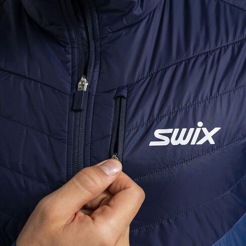 Swix Men's Dynamic Hybrid Breathable Windproof Active Outdoor Cross Country Skiing Winter Sports Insulated Jacket in Saudi Arabia