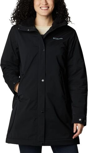Columbia Women's Clermont Fully Fleece Lined Waterproof Mid Hooded Rain Jacket in Saudi Arabia