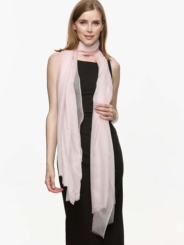 Ovcio Featherlight Blush Cashmere Scarf - 100% Pure Cashmere Wrap Scarf for Women (87x39) with Gift Box in Saudi Arabia