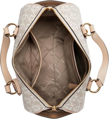 Michael Kors Grayson Medium Duffle Satchel, Vanilla in Saudi Arabia