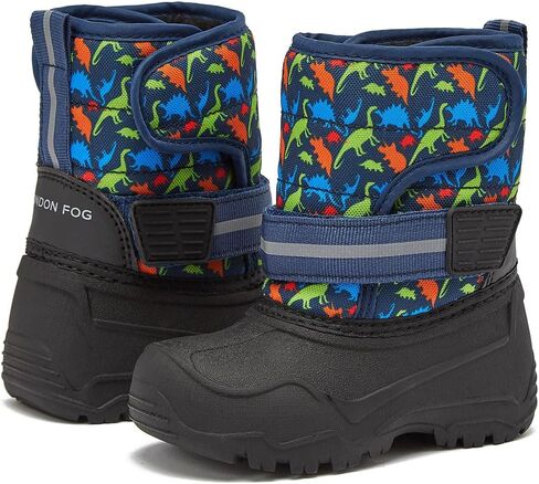 LONDON FOG Dex Waterproof Little Kid & Toddler Boys Snow Boots - Insulated Sherpa Lined Boy Winter Boots for Toddlers and Kids, Dinosaur or Camo - Toddler Size 5 to 10 and Kid Size 11 to 2 in Saudi Arabia