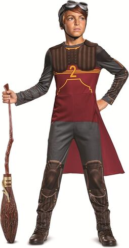 إكسسوار أزياء تنكري للجنسين هاري بوتر نيمبوس 2000 كويدتش مكنسة بالحجم الطبيعي، بني، طول 36 بوصة أمريكي in Kuwait