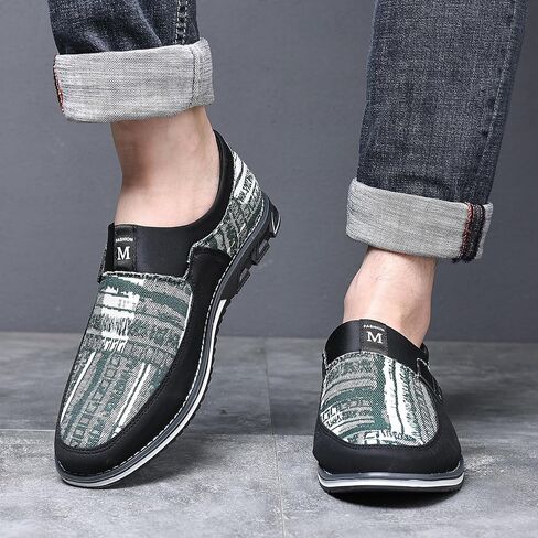 أحذية COSIDRAM الرجالية الكاجوال بدون كعب قماش سهلة الارتداء وخفيفة الوزن أحذية مريحة للعمل والمكتب أحذية رياضية للرجال in Kuwait