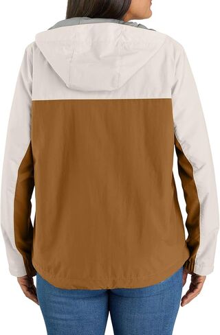 Carhartt womens Rain Defender Loose Fit Lightweight Packable Anorak Coat in Saudi Arabia