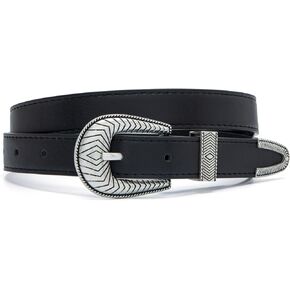 Western Belts for Women Jeans Pants Ladies Country Waist Belt with Vintage Buckle