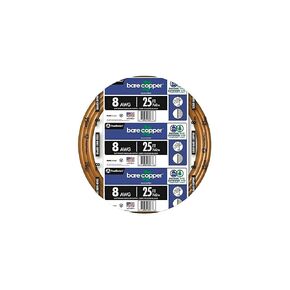 25 ft. 8-Gauge Solid SD Bare Copper Grounding Wire