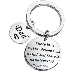 Personalized Fathers Day Gifts from Daughter Son,Funny Dad Birthday Gifts,Cool Dad Keychain for Men