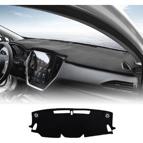 KUNGKIC for 2023 2024 Subaru Crosstrek Base/Premium/Sport/Limited/Wilderness Dash Board Protecter Cover Dashboard Mat Pad Flannel Carpet Interior Accessories Black