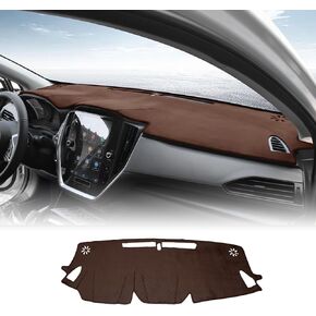 KUNGKIC for 2023 2024 Subaru Crosstrek Base/Premium/Sport/Limited/Wilderness Dash Board غطاء حماية لوحة القيادة حصيرة وسادة الفانيلا السجاد الملحقات الداخلية باللون الأسود