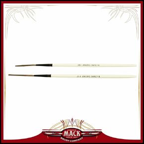 Set of 2 Size 1-2 The Jenson Swirly Q Series For Scroll Pinstriper and Script Lettering