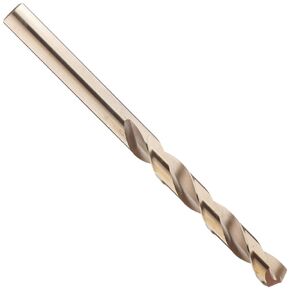 Chicago Latrobe 520 Cobalt Steel Long Length Drill Bit, Gold Oxide Coated, Round Shank, 135 Degree Split Point, 1/2" Size (Pack of 1)