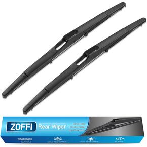 شفرة ممسحة خلفية، بديلة لسيارة جيب رانجلر 2007-2017 - استبدال مجموعة ممسحة الزجاج الأمامي الخلفية من ZOFFI - مجموعة نافذة تنظيف من المطاط الطبيعي لجميع المواسم مكونة من 2 in Kuwait