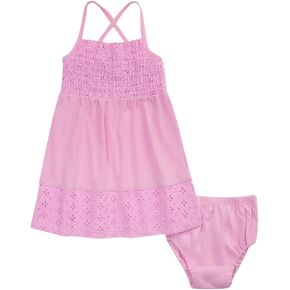 Splendid Baby Girls' Eyelet Smocked Sleeveless Dress