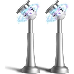 توقف باب مغناطيسي قوي، سدادات باب من الألومنيوم للجدار، حامل باب بتقنية امتصاص الصدمات الزنبركية لإبقاء الباب مفتوحًا، سدادة باب سوداء غير لامعة، مقاومة للصدأ in Kuwait