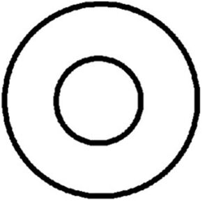 50 7/16" Nylon Flat Washers .505" I.D.062" Thick