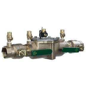 Watts T063234 Double Check Valve Backflow Preventer Assembly, Quarter Turn Shutoff, Smart Enabled Ready, 1 1/2 Inch